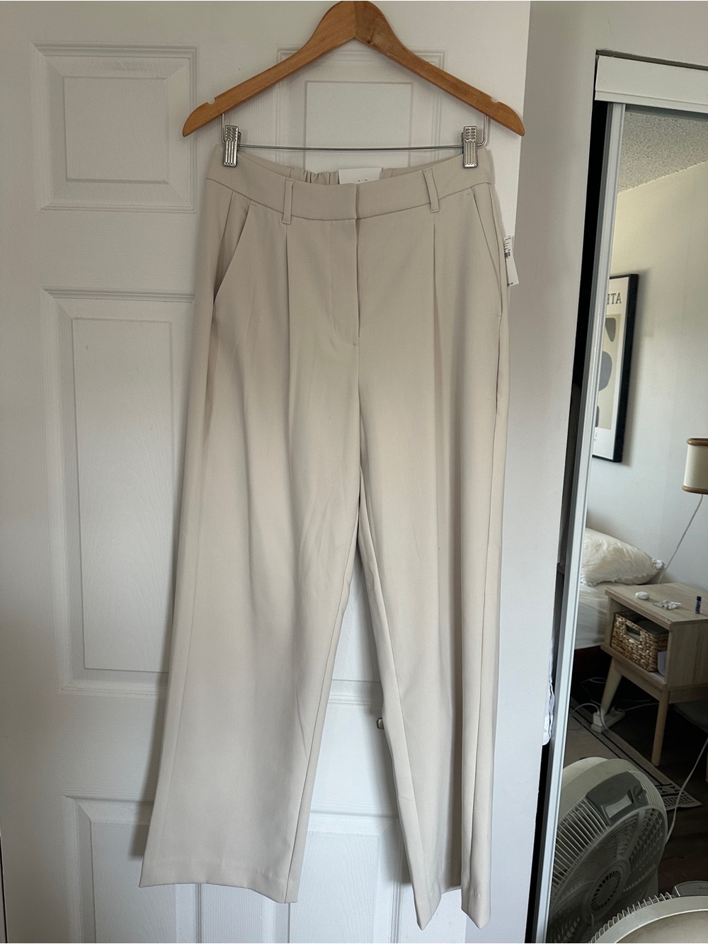 Women’s Tailored Cream Dress Pants